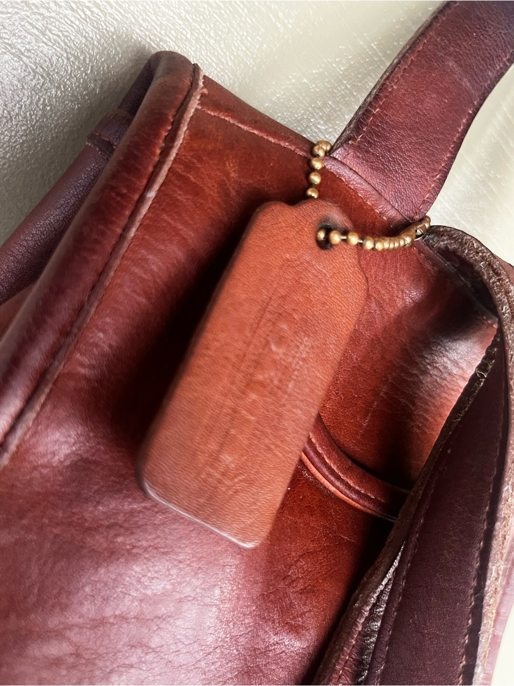 Coach H50-9960 Daypack Brown Leather Mini Backpack Purse Turn-Lock Closure - Picture 12 of 14